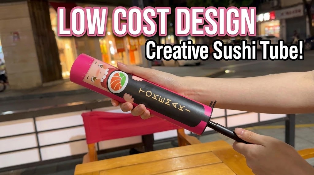 Creative Push-Up Sushi Tube Concept