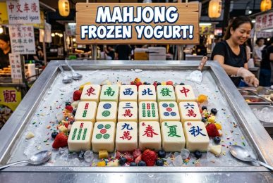 Interactive Mahjong Frozen Yogurt