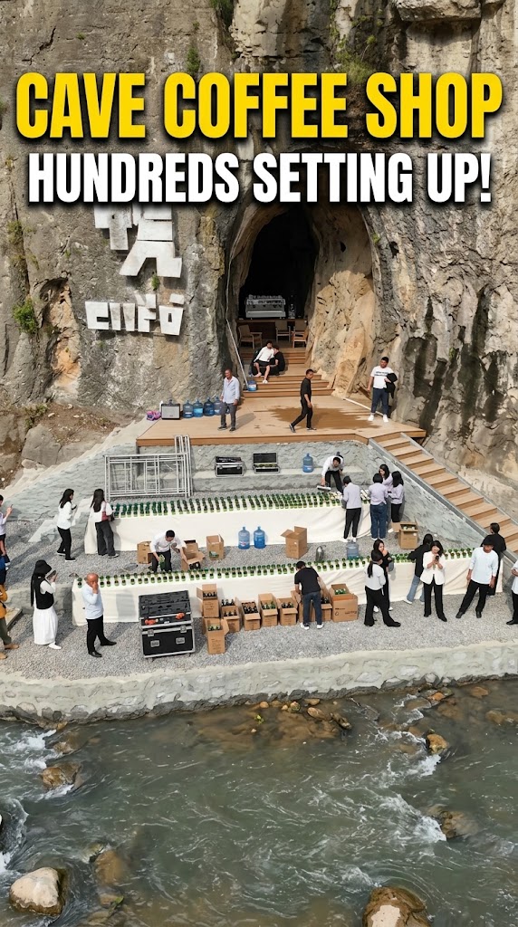 The Viral Cave Coffee Shop Setting Up in a Mountain Ravine Unifi