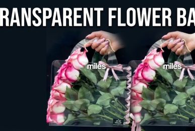 Transparent Flower Bouquet Bag