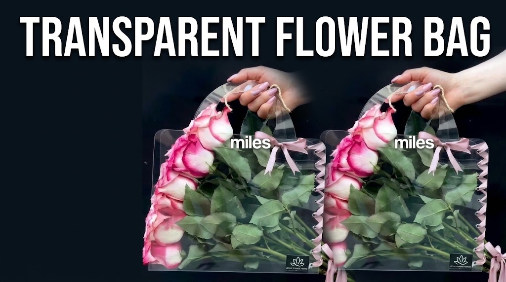 Transparent Flower Bouquet Bag Unifi